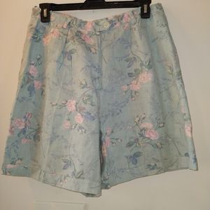 Lauren Ralph Lauren size 16 linen shorts rose prin